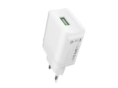 Zdjęcie: Ładowarka sieciowa USB z funkcją szybkiego ładowania Quick Charge 3.0 LB0144 LIBOX