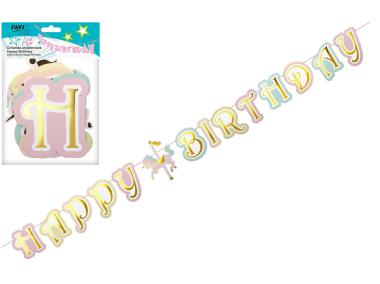 Zdjęcie: Girlanda urodzinowa Happy Birthday LGP art. 22103 DECOR
