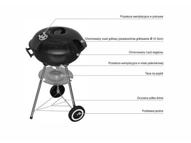 Zdjęcie: Grill kulisty fi. 43 cm ACTIVA MASTERCOOK