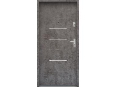Zdjęcie: Drzwi wejściowe do mieszkań Bastion A-39 Beton ołówkowy 80 cm (NW) lewe ODO KR CENTER