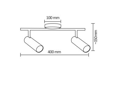 Zdjęcie: Lampa sufitowa LED Gavi 2x4.5W biała POLUX