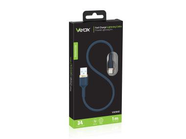 Zdjęcie: Kabel USB Lightning 1 m premium line VA0060 VAYOX