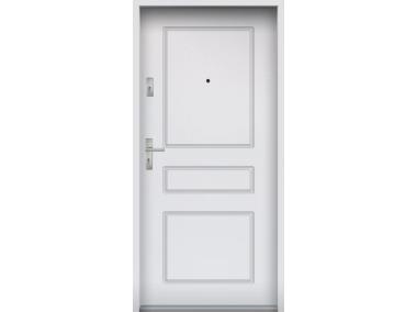 Zdjęcie: Drzwi wejściowe do mieszkań Bastion T-56 Biały 80 cm (NW) prawe ODP KR CENTER