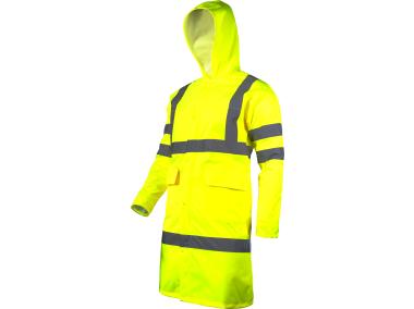 Zdjęcie: Płaszcz ostrzegawcza przeciwdeszczowa, żółty, 3XL, CE, LAHTI PRO