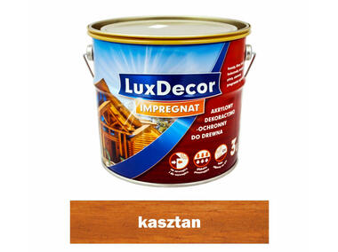 Zdjęcie: Impregnat do drewna 3 L kasztan LUXDECOR