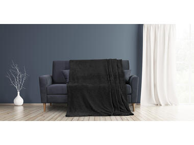 Zdjęcie: Koc Nessa black 70x150 cm AMELIA HOME