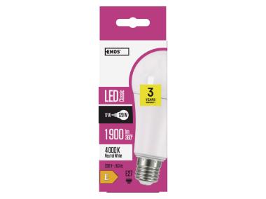 Zdjęcie: Żarówka LED Classic A67, E27, 17 W (120 W), 1900 lm, neutralna biel EMOS