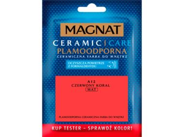 Zdjęcie: Tester farba ceramiczna czerwony koral 30 ml MAGNAT CARE