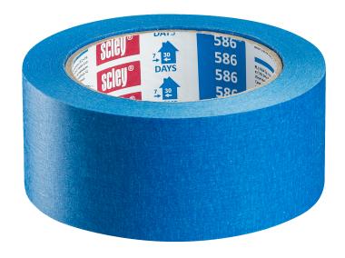 Zdjęcie: Taśma papierowa 38 mm - 33 m niebieska papierowa SCLEY