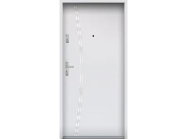 Zdjęcie: Drzwi wejściowe do mieszkań Bastion R-61 Biały 80 cm prawe OSP KR CENTER