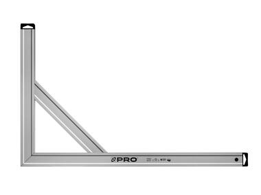 Zdjęcie: Kątownica anodowana bez wskaźników ze wzmocnieniem 50x80 cm PRO