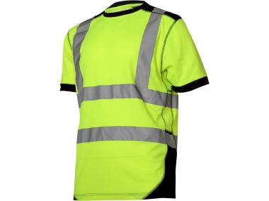 Zdjęcie: Koszulka T-Shirt ostrzegawcza, żółto-czarna, 2XL, CE, LAHTI PRO