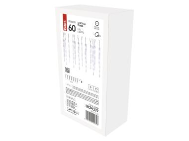 Zdjęcie: Girlanda 60 LED 12x sopel 33 do 39 cm 3,6 m, zimna biel, IP44 EMOS