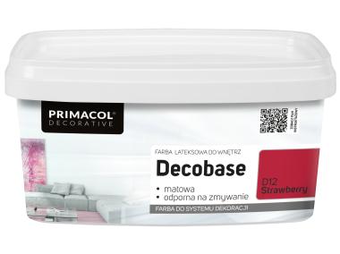 Zdjęcie: Farba Decobase 1 L Strawberry D12 PRIMACOL DECORATIVE