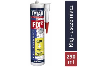 Zdjęcie: Klej montażowy bezbarwny FIX2 Clear 290 ml TYTAN PROFESSIONAL