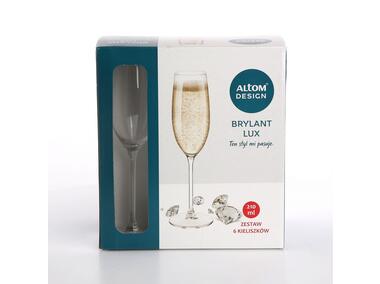 Zdjęcie: Komplet 6 kieliszków na szampan Brylant Lux 210 ml ROYAL LEERDAM