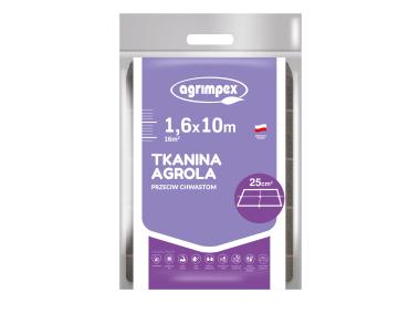 Zdjęcie: Tkanina ogrodnicza czarna 100 gr Agrola 2% UV 1,6 x 10 m AGRIMPEX