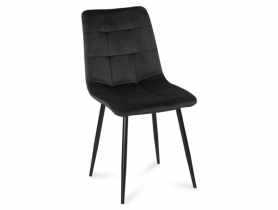 Krzesło tapicerowane Diana czarne TS INTERIOR