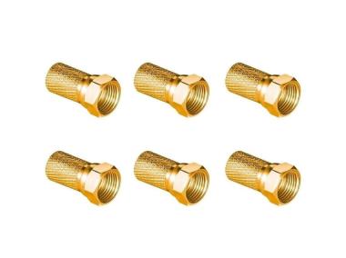 Zdjęcie: Wtyk sat F 6,8 mm Gold CU LB0104 - 6 szt. VAYOX