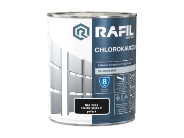 Zdjęcie: Emalia chlorokauczukowa 0,75 L czarny RAL9005 RAFIL