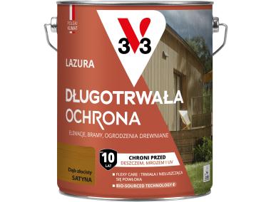 Zdjęcie: Lazura długotrwała ochrona Dąb złocisty 4,5L V33