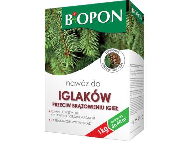 Zdjęcie: Nawóz do iglaków przeciw brązowieniu igieł granulat 1 kg BOPON