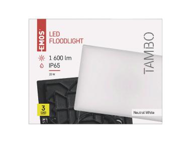 Zdjęcie: Naświetlacz LED Tambo 20W neutralna biel EMOS