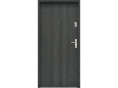 Zdjęcie: Drzwi wejściowe do mieszkań Bastion N-02 Grafit 90 cm lewe ODP KR CENTER