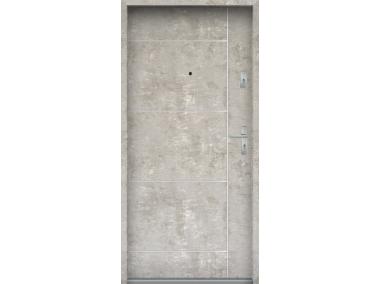 Zdjęcie: Drzwi wejściowe do mieszkań Bastion A-65 Beton naturalny 90 cm lewe ODO KR CENTER