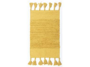 Zdjęcie: Dywan bawełniany z frędzlami 60x100 cm żółty MULTI-DECOR