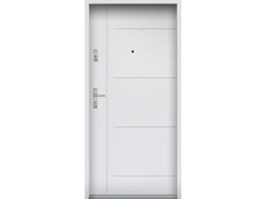Zdjęcie: Drzwi wejściowe do mieszkań Bastion A-65 Biały 90 cm prawe ODR KR CENTER