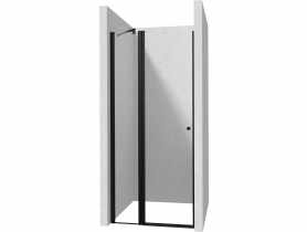 Drzwi prysznicowe 80 cm uchylne Kerria Plus nero DEANTE