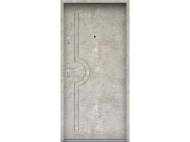 Zdjęcie: Drzwi wejściowe do mieszkań Bastion N-03 Beton naturalny 80 cm (NW) prawe ODR KR CENTER