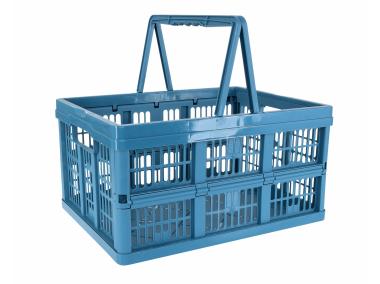 Zdjęcie: Koszyk zakupowy składany niebieski KEEEPER