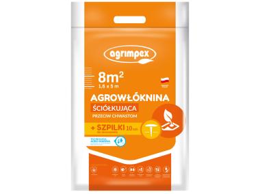 Zdjęcie: Agrowłóknina ściółkująca Agro-Marina 50 g czarna 1,6 x 5 m, 10 szpilek AGRIMPEX