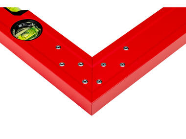 Zdjęcie: Kątownica czerwona wskaźnik pionu i poziomu 60x120 cm PRO