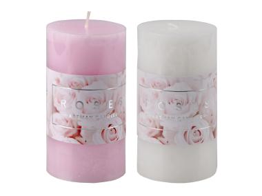 Zdjęcie: Świeca Roses zapachowa, słupek h 13 cm DECOR