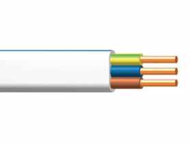 Przewód elektroinstalacyjny kabel YDYp 3x1,5 mm - 10 m AKS ZIELONKA