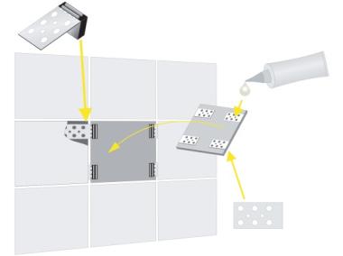 Zdjęcie: Uchwyty magnetyczny do glazury 4 szt. HOME TOOLS