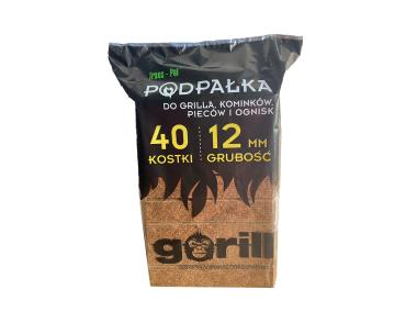 Zdjęcie: Podpałka 40 kostek 12 mm Gorill TRANS-PAL