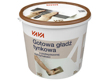 Zdjęcie: Gładź tynkowa V42 gotowa biała 20 kg VAVA