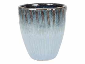 Donica ceramiczna szkliwiona błękitna 27x30 cm CERMAX