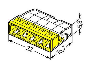 Zdjęcie: Złączka Wago 5x2,5 mm - 12 szt. EPN