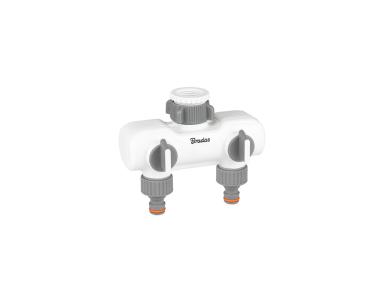 Zdjęcie: Rozdzielacz 2-drożny GW 1"-3/4" z zaworami White Line BRADAS