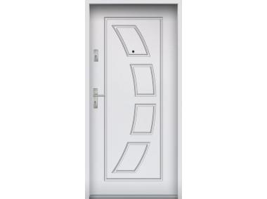 Zdjęcie: Drzwi wejściowe do mieszkań Bastion T-17 Biały 80 cm prawe ODO KR CENTER