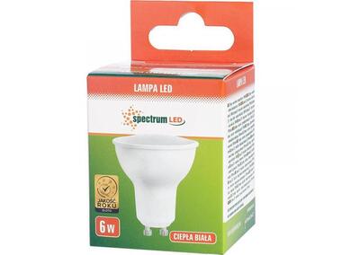 Zdjęcie: Żarówka LED 6 W, GU10 z mleczną szybką biały ceramiczny SPECTRUM