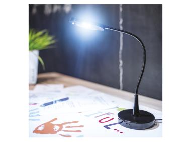 Zdjęcie: Lampa biurkowa LED black & home czarna EMOS