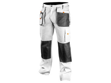Zdjęcie: Spodnie robocze, białe, rozmiar XXL/58 NEO