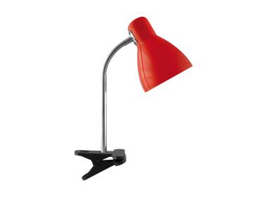 Zdjęcie: Lampka biurkowa Kati E27 Red Clip STRUHM