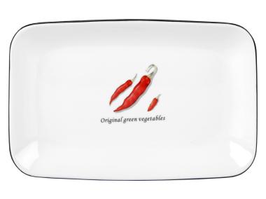 Zdjęcie: Półmisek Toskania z porcelany New Bone 23 cm wzór 2 Paprika DECOR